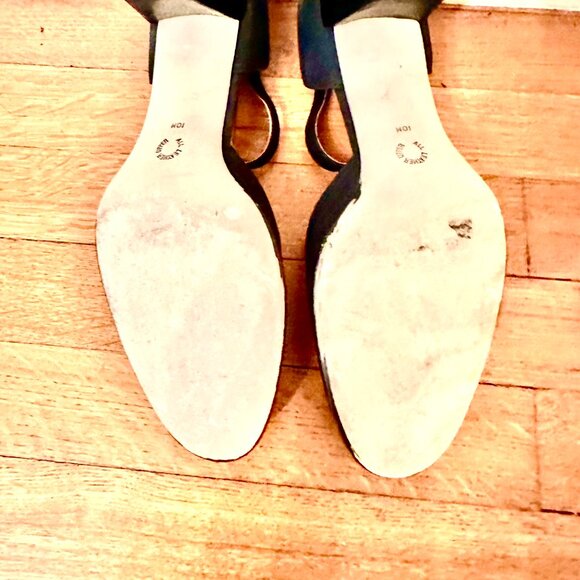 Nine West Black Strapped Heels size 10M - Picture 11 of 11